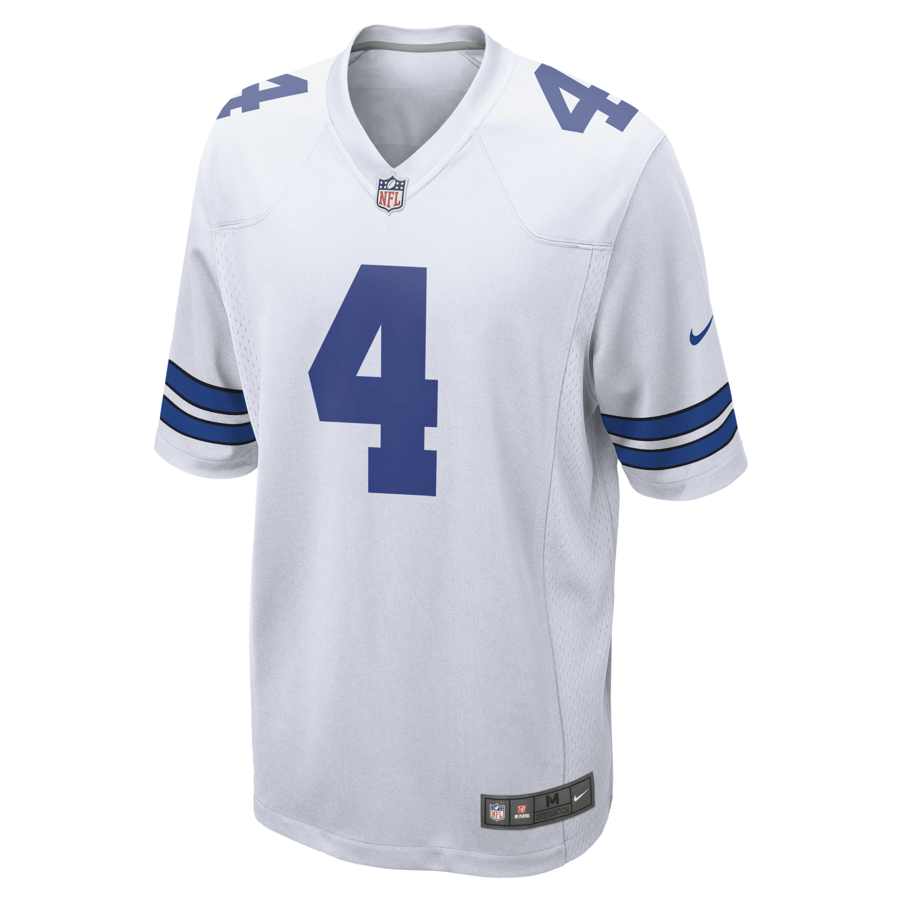 Jersey Nike Blanco Dallas Cowboys Game Dak Prescott