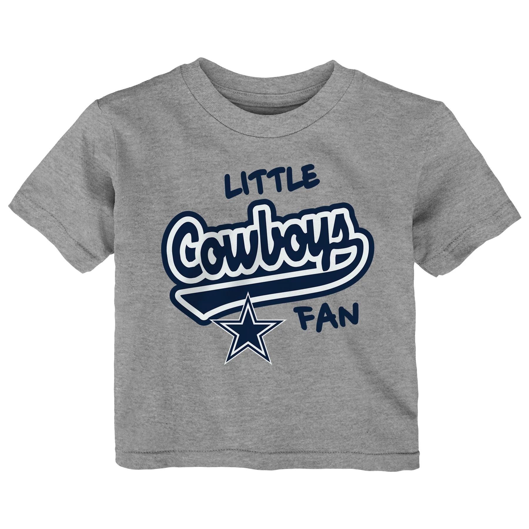 Playera NFL Dallas Cowboys "Little Fan" Toddler T-Shirt – Heather Gray