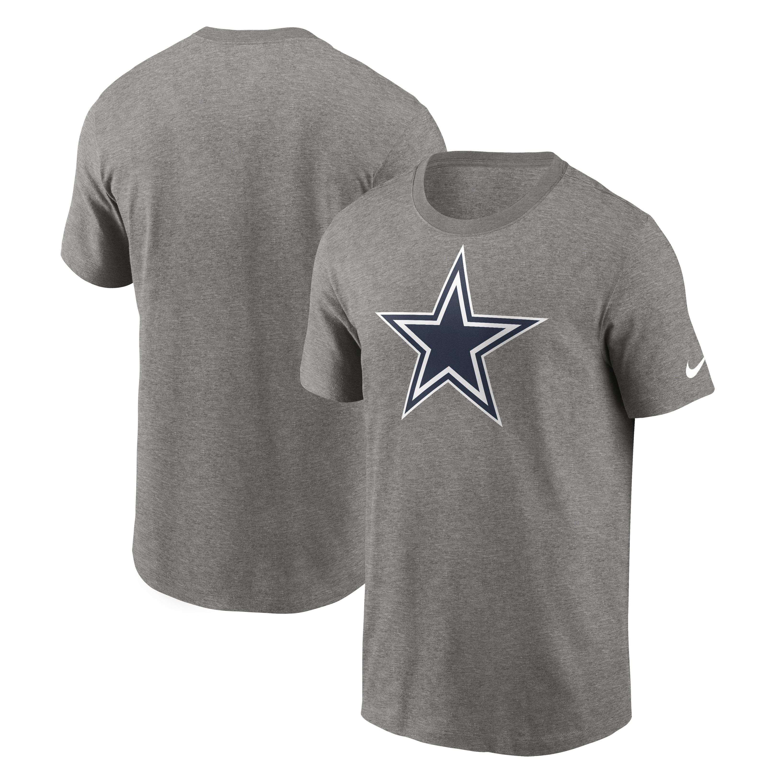 Playera Nike Gris Dallas Cowboys  Logo Essential