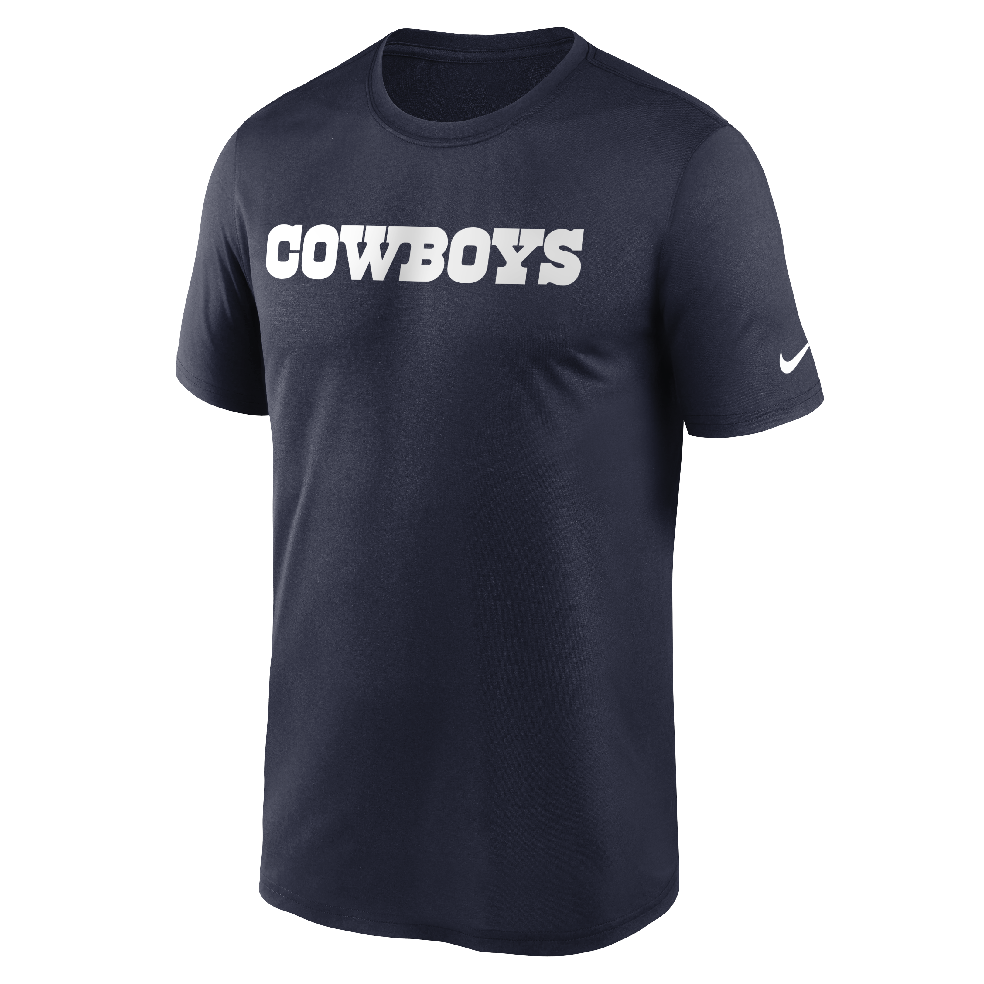 Playera Nike Azul Marino Dallas Cowboys  Wordmark Essential