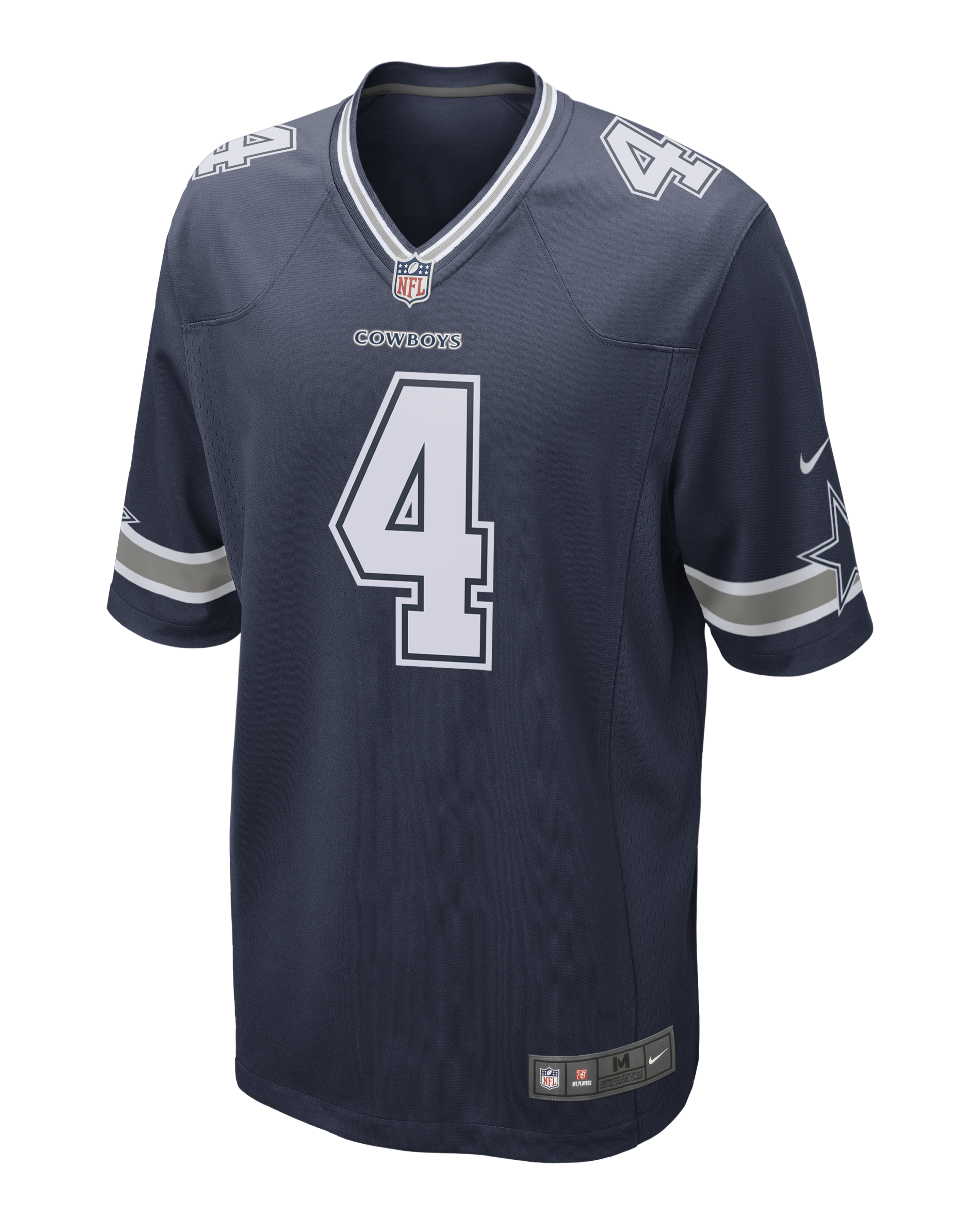 Jersey Nike Dallas Cowboys  Game Dak Prescot Azul Marino