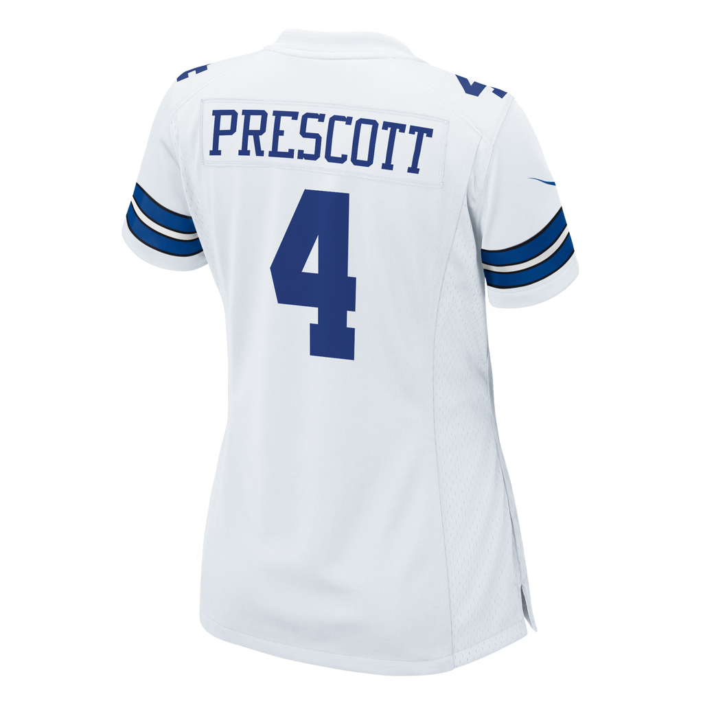 Jersey Dallas Cowboys Mujer Nike Game Dak Prescott  Blanco