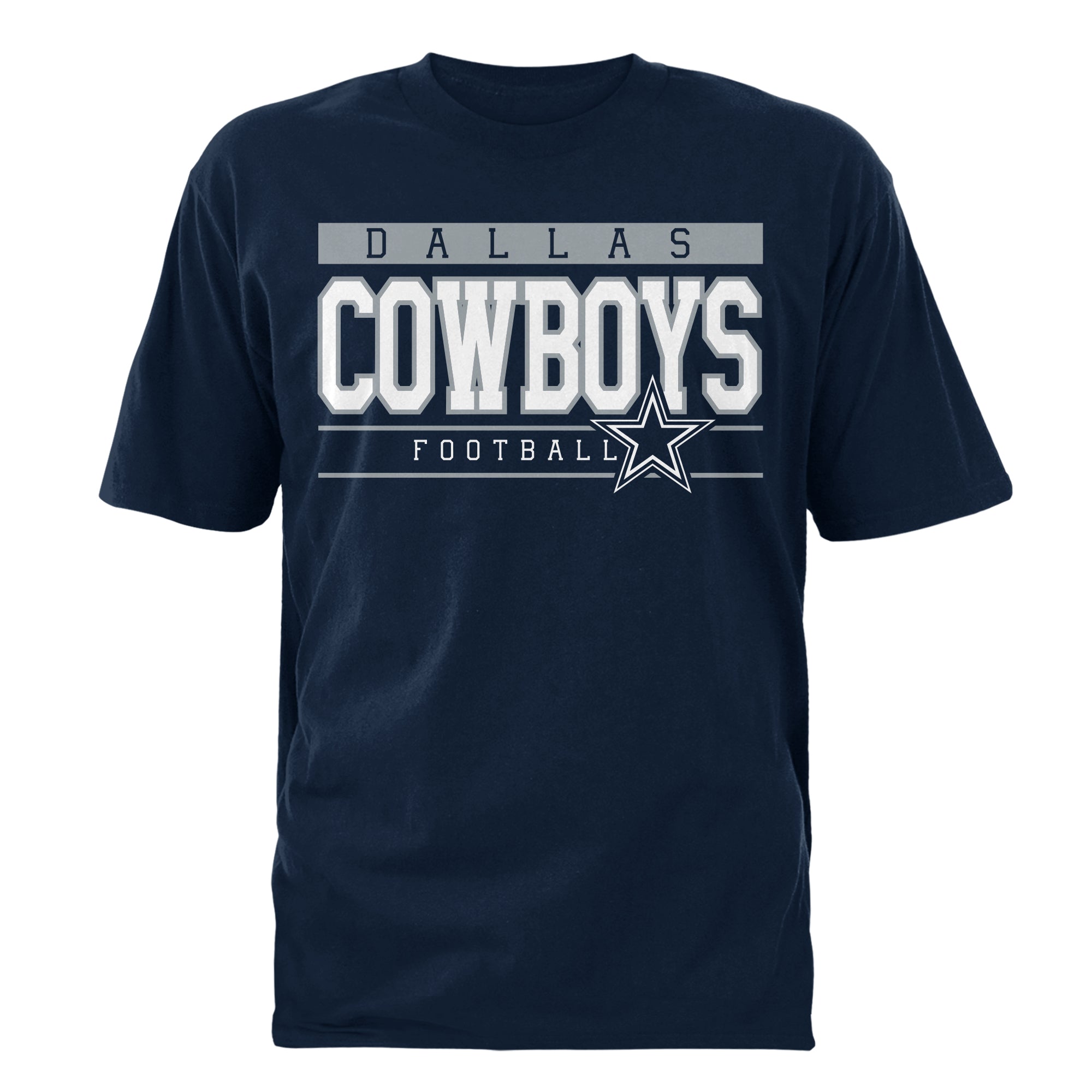 Playera   Azul Dallas Cowboys para Hombre "Football Graphic"