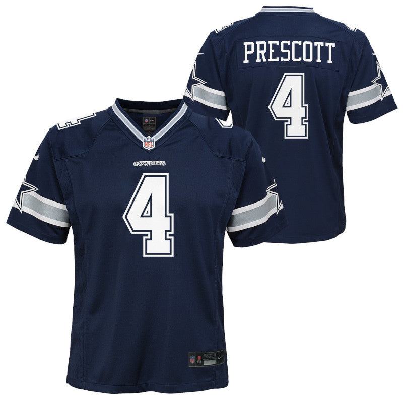 Hombre Nike Dak Prescott Azul marino Dallas Cowboys Vapor F.U.S.E. Camiseta limitada