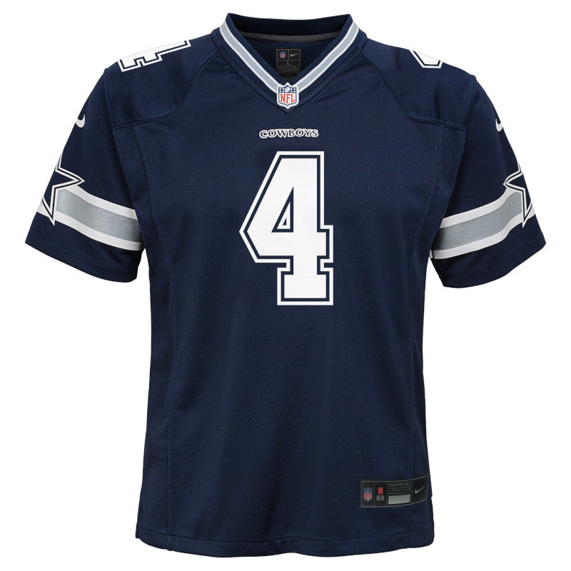 Hombre Nike Dak Prescott Azul marino Dallas Cowboys Vapor F.U.S.E. Camiseta limitada