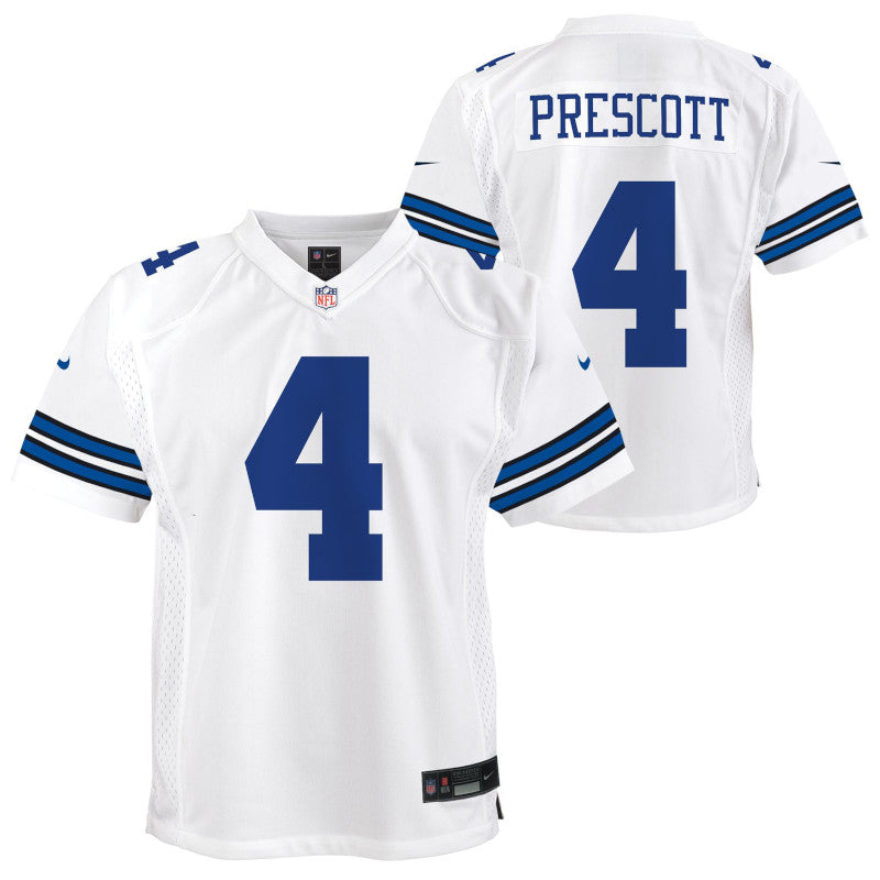 Nike Dak Prescott Blancas Dallas Cowboys Vapor F.U.S.E. Camiseta limitada Hombre