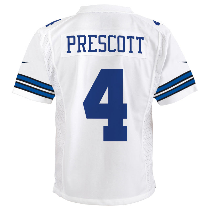 Nike Dak Prescott Blancas Dallas Cowboys Vapor F.U.S.E. Camiseta limitada Hombre
