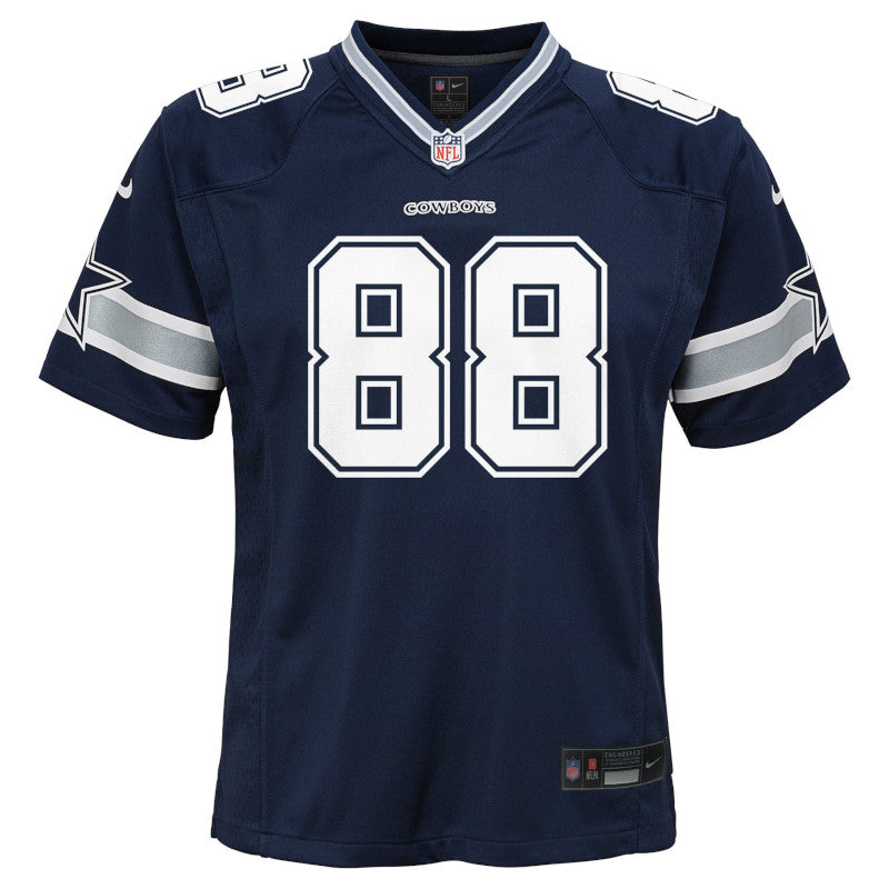 Camiseta juvenil Nike CeeDee Lamb azul marino de los Dallas Cowboys