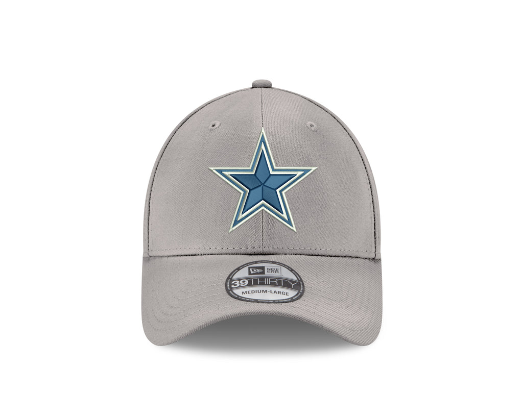 Gorra Gris Dallas Cowboys New Era 39THIRTY Stretch Fit