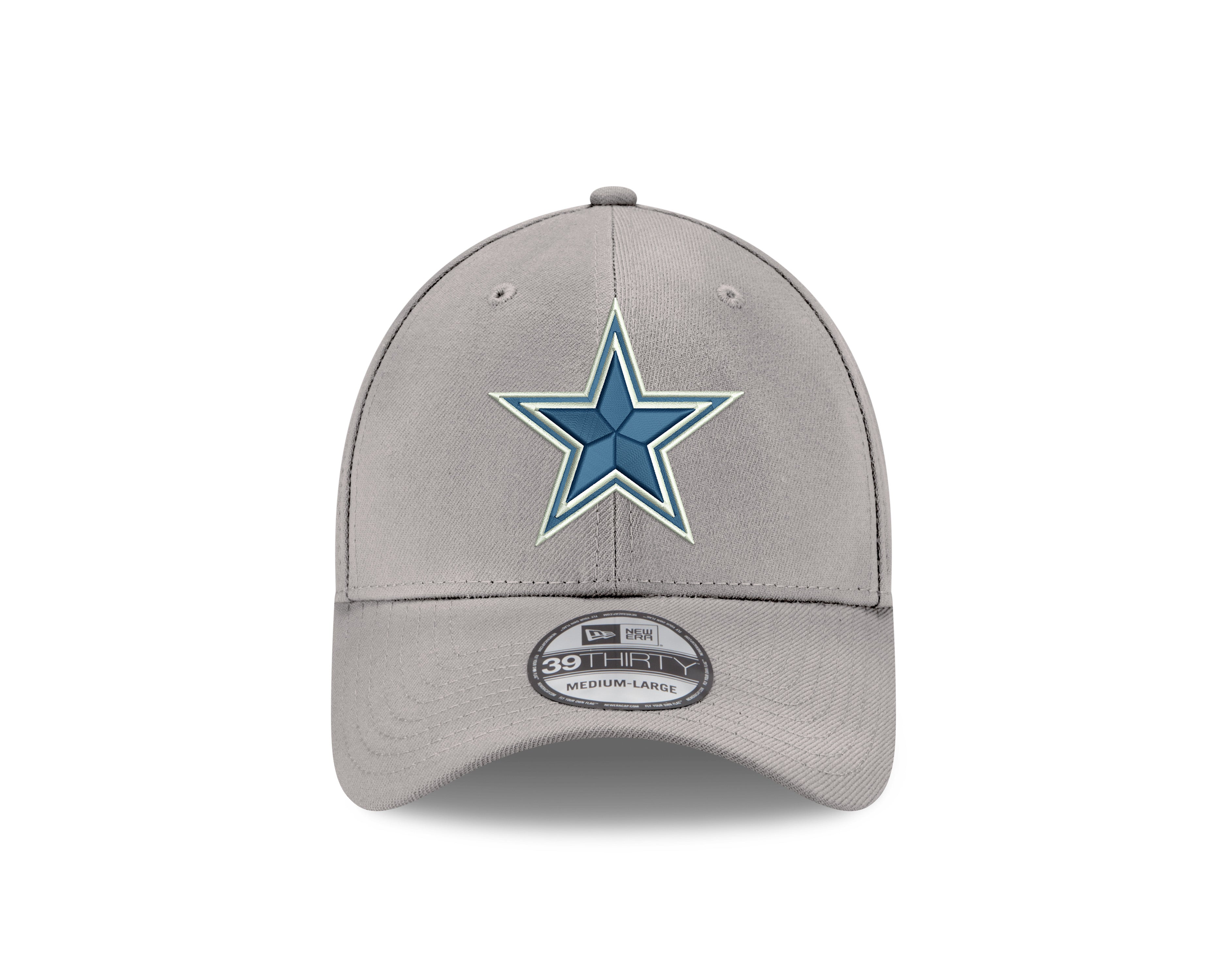 Gorra Gris Dallas Cowboys New Era 39THIRTY Stretch Fit