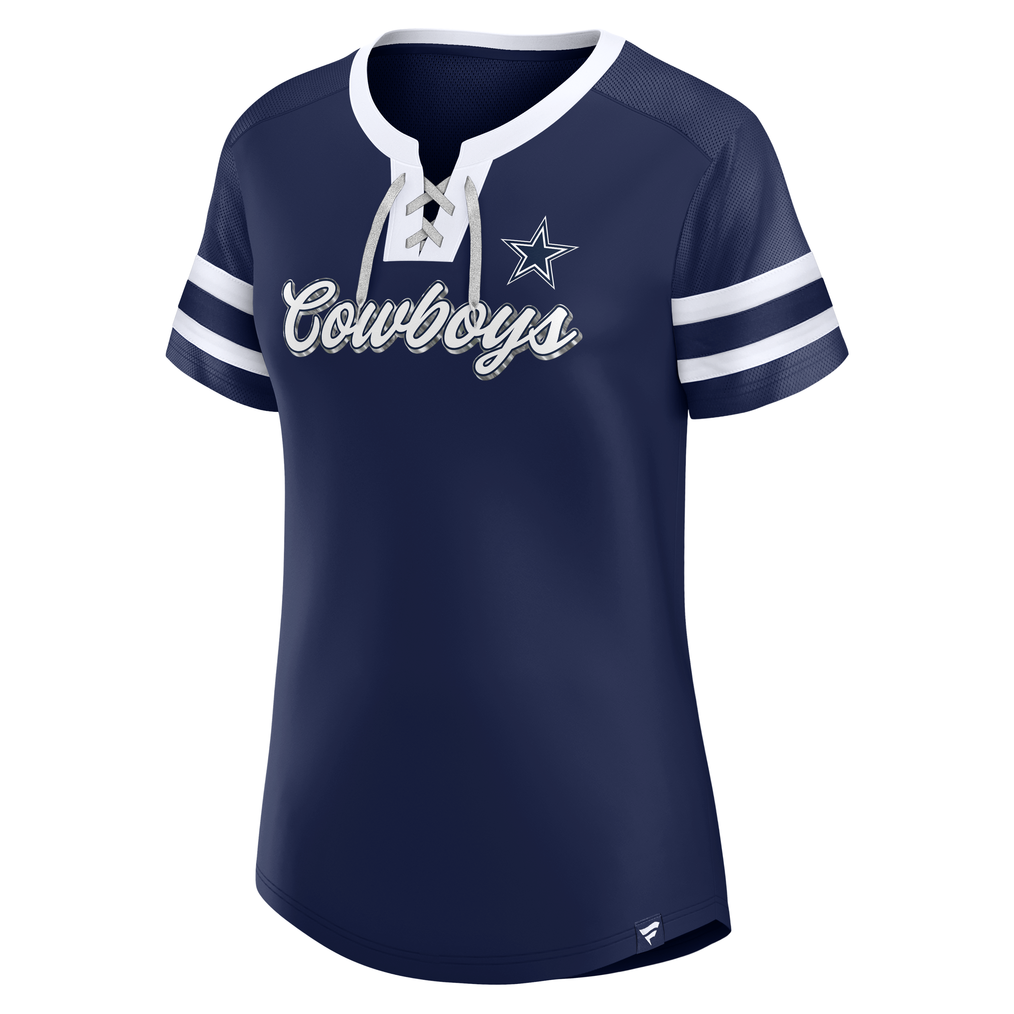 Jersey Dallas Cowboys Mujer Fanatics Lace-Up – Azul Marino/Blanco