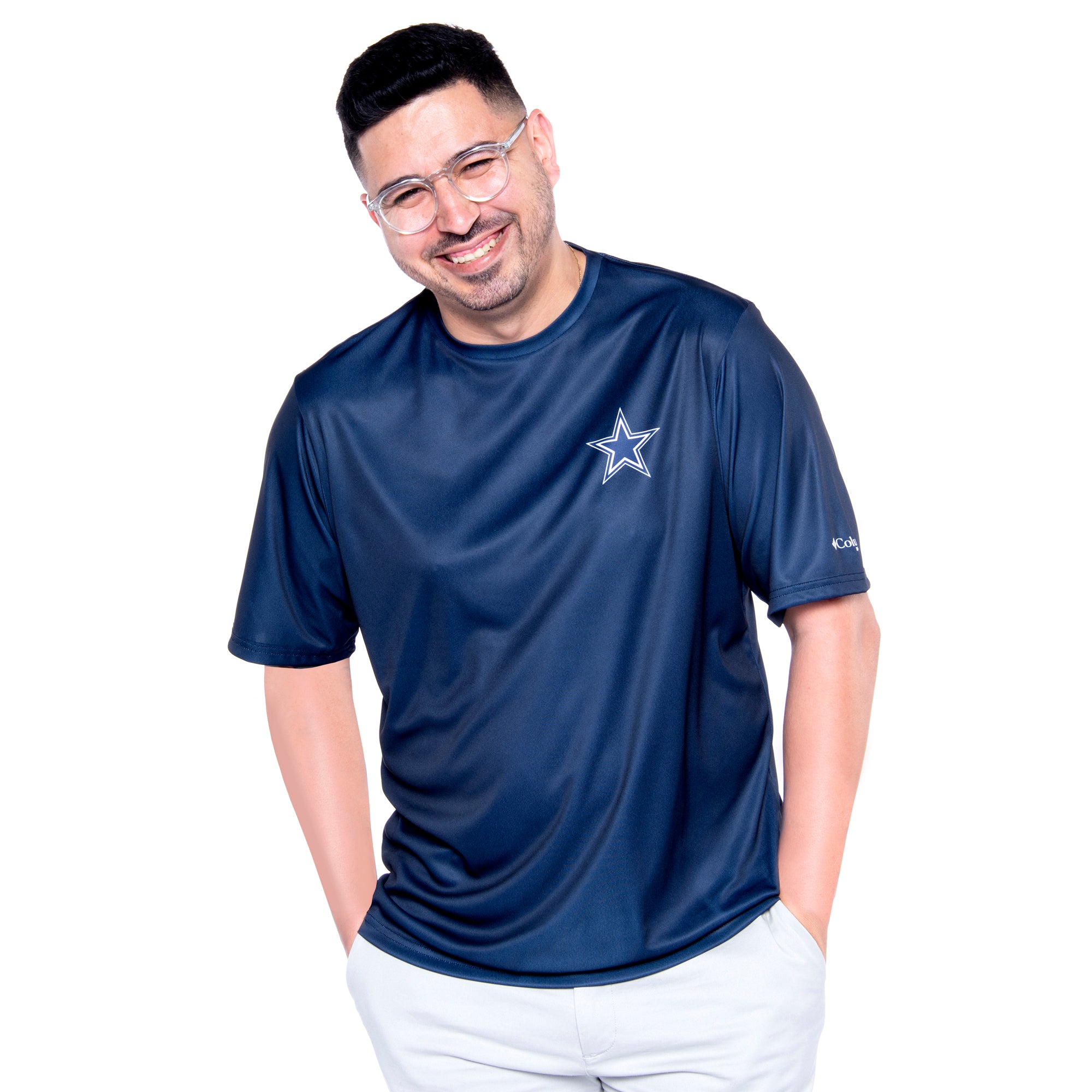 Playera Columbia Dallas Cowboys Azul Marino