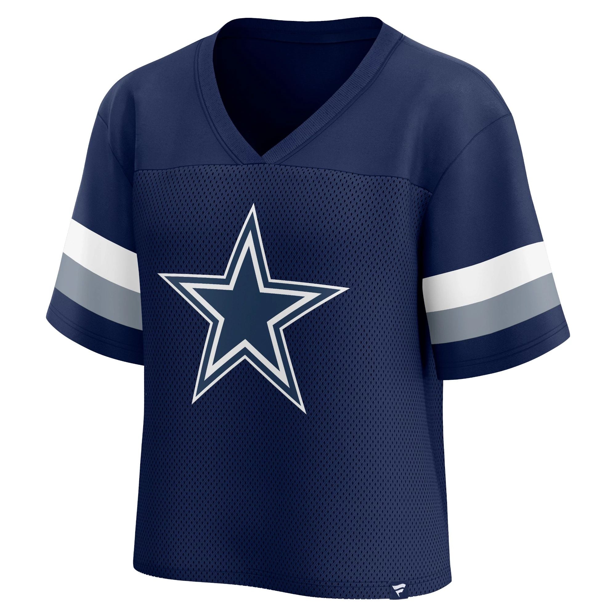 Jersey Top Dallas Cowboys Women’s Fanatics Branded Mesh V-Neck Navy