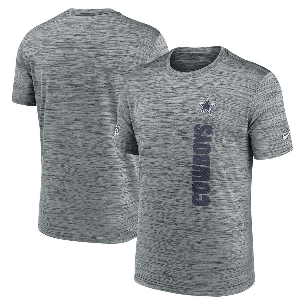 Playera Nike Dallas Cowboys  Legend Sideline Performance Gris Jaspeado