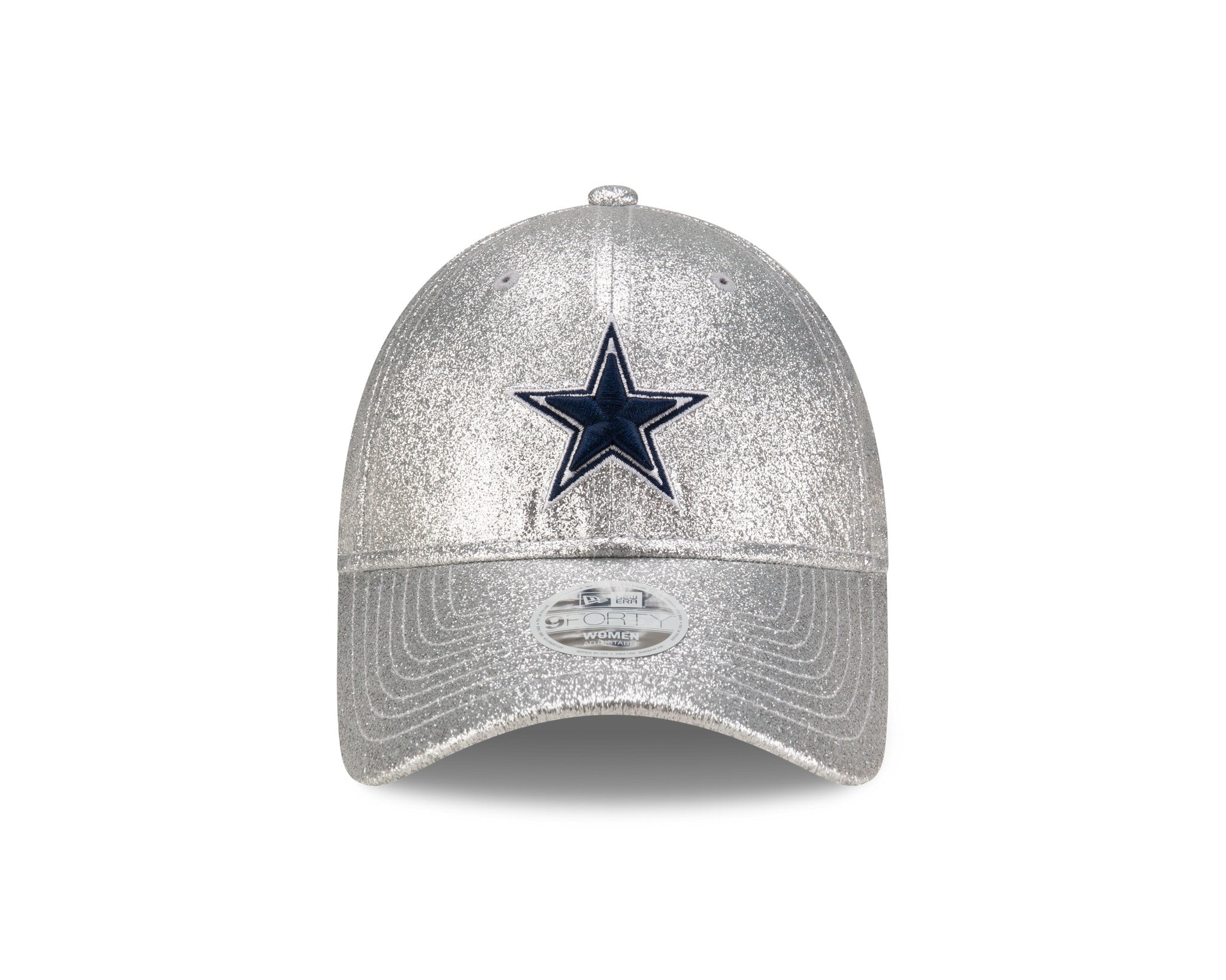 Gorra  New Era Dallas Cowboys Mujer 9FORTY Glitter Shine Plateado