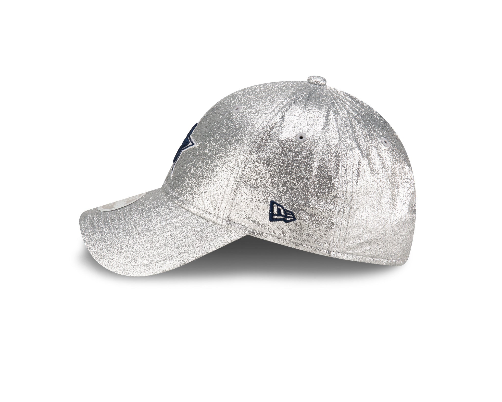 Gorra  New Era Dallas Cowboys Mujer 9FORTY Glitter Shine Plateado