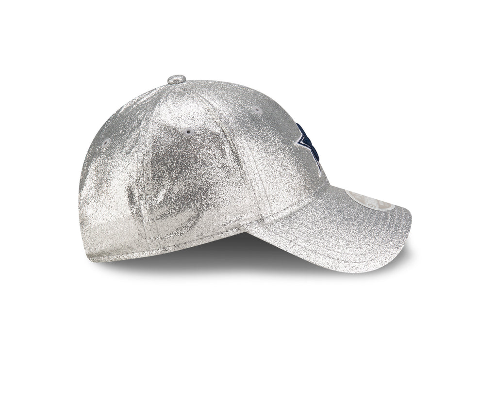 Gorra  New Era Dallas Cowboys Mujer 9FORTY Glitter Shine Plateado