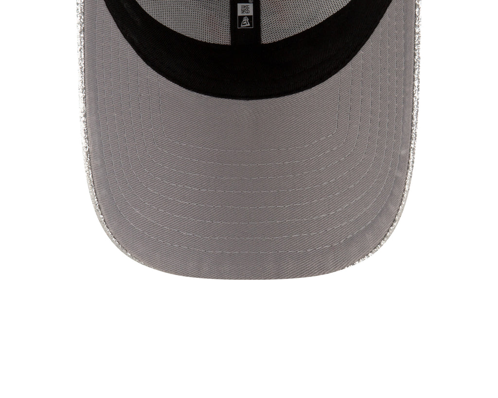 Gorra  New Era Dallas Cowboys Mujer 9FORTY Glitter Shine Plateado