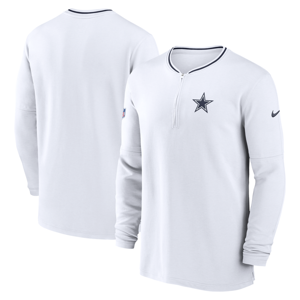 Playera Nike Manga Larga Dallas Cowboys  Sideline Coaches Half-Zip
