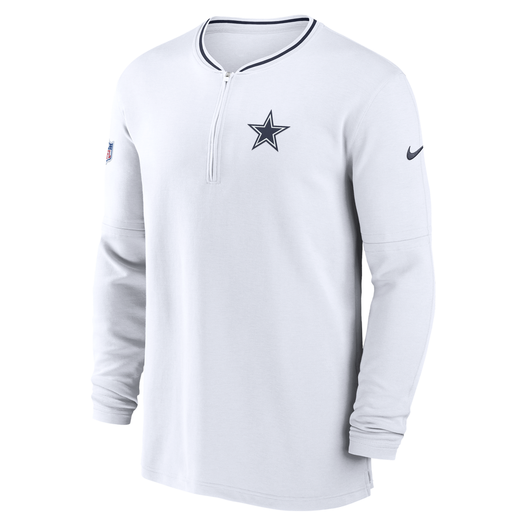 Playera Nike Manga Larga Dallas Cowboys  Sideline Coaches Half-Zip