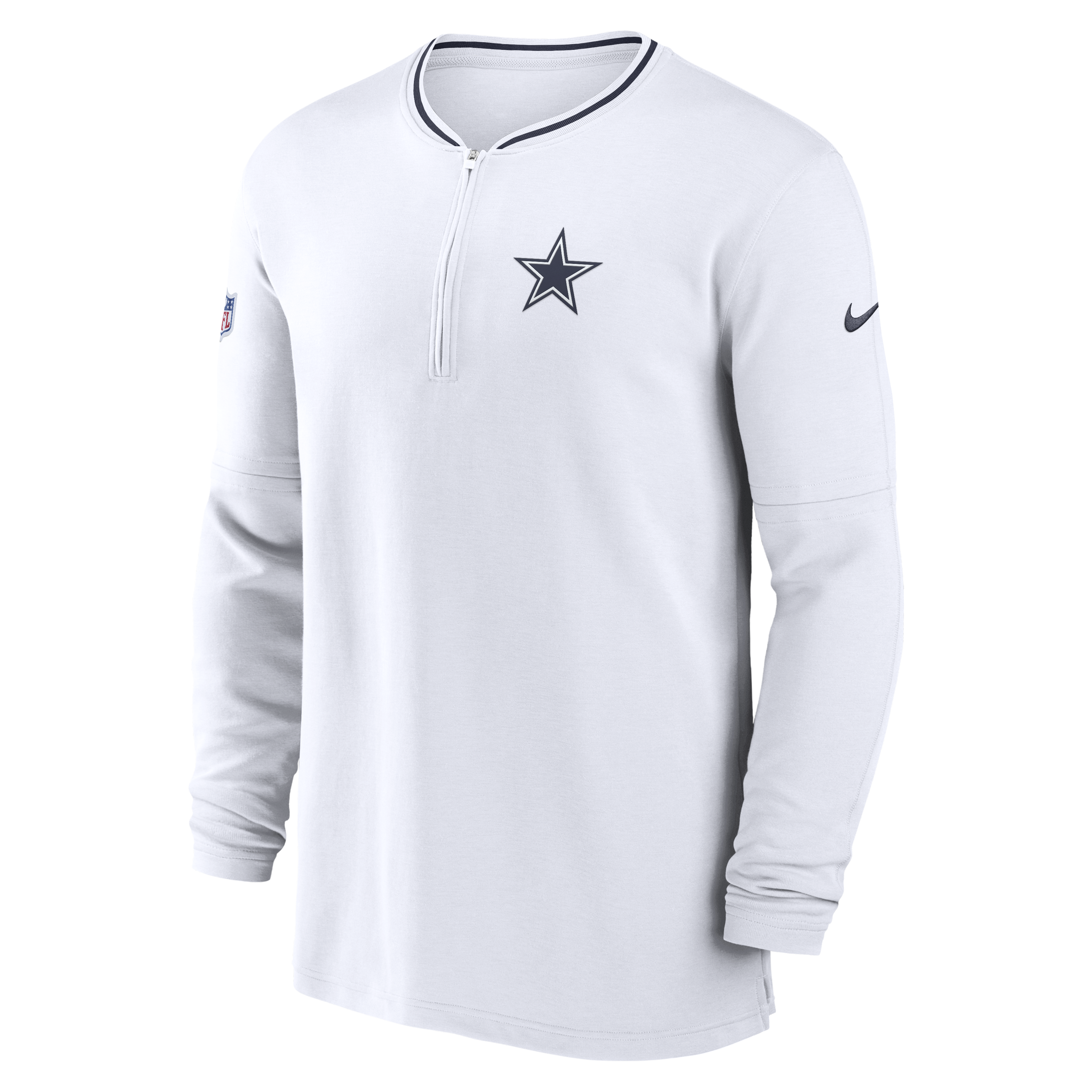Playera Nike Manga Larga Dallas Cowboys  Sideline Coaches Half-Zip