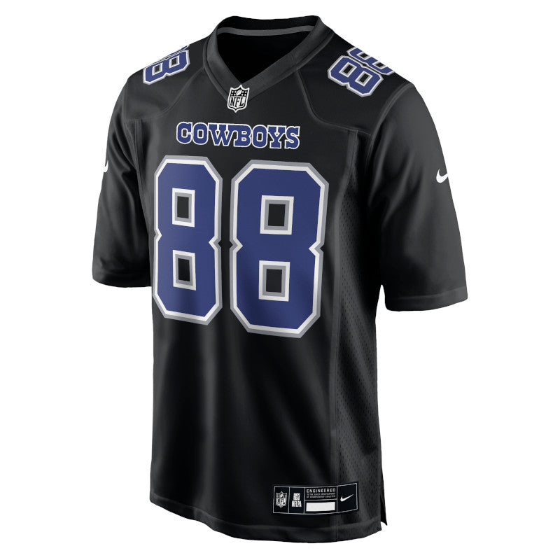 Camiseta de juego de moda Nike CeeDee Lamb de los Dallas Cowboys en color negro carbono para hombre