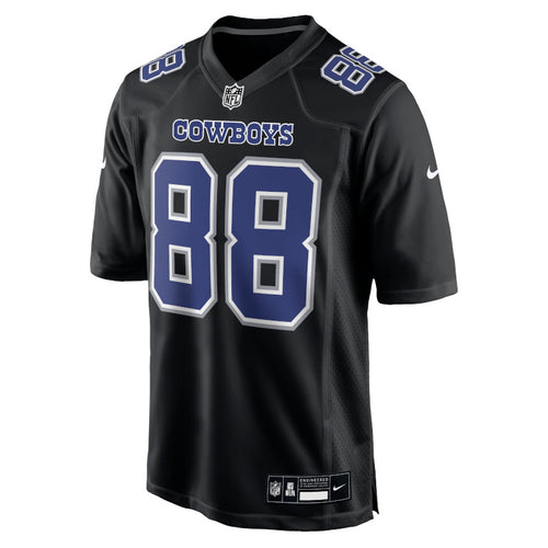 Camiseta de juego de moda Nike CeeDee Lamb de los Dallas Cowboys en color negro carbono para hombre
