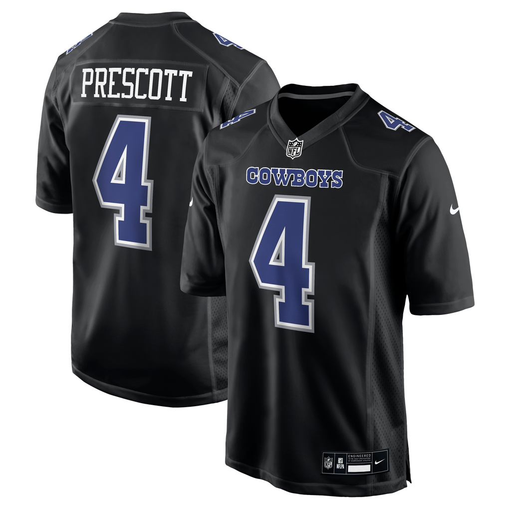 Jersey Dallas Cowboys Nike Game Dak Prescott Black Alternate Edition