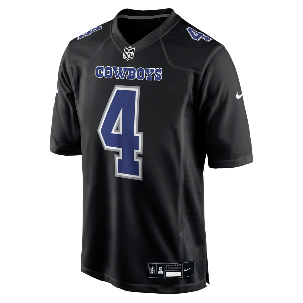 Jersey Dallas Cowboys Nike Game Dak Prescott Black Alternate Edition