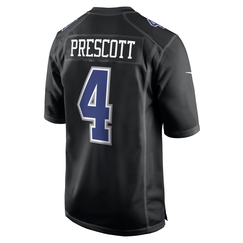 Jersey Dallas Cowboys Nike Game Dak Prescott Black Alternate Edition
