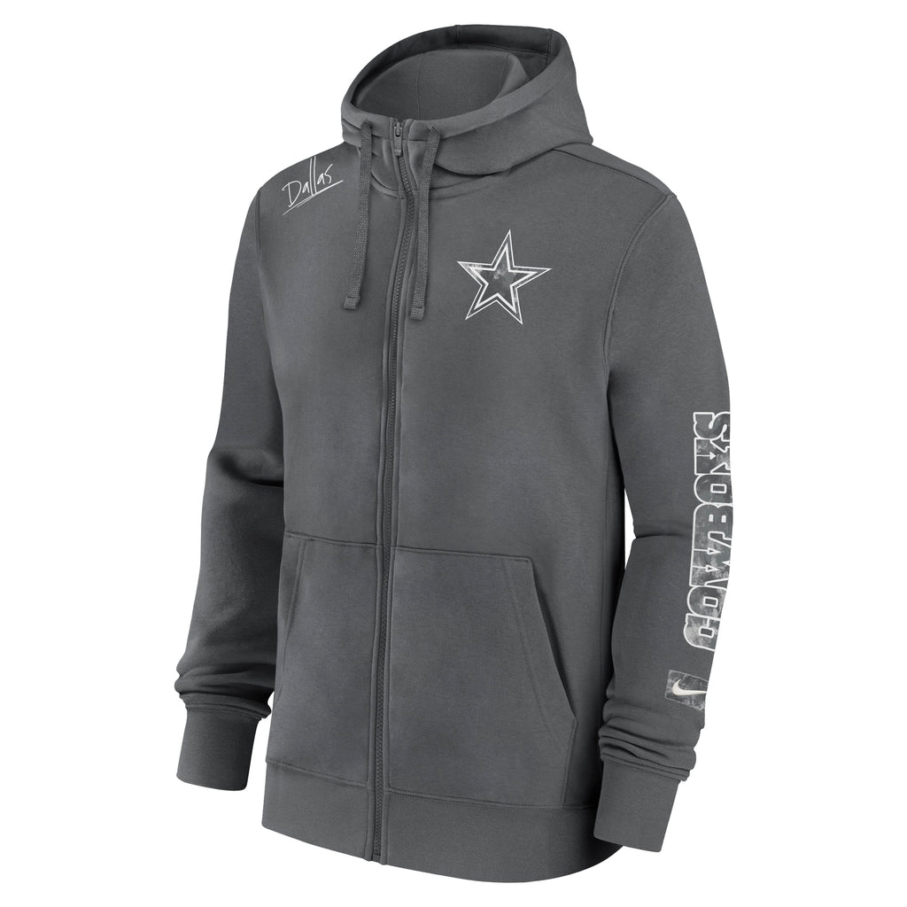 Sudadera Nike Dallas Cowboys  Local Pack Full-Zip Hoodie  Gris Hierro
