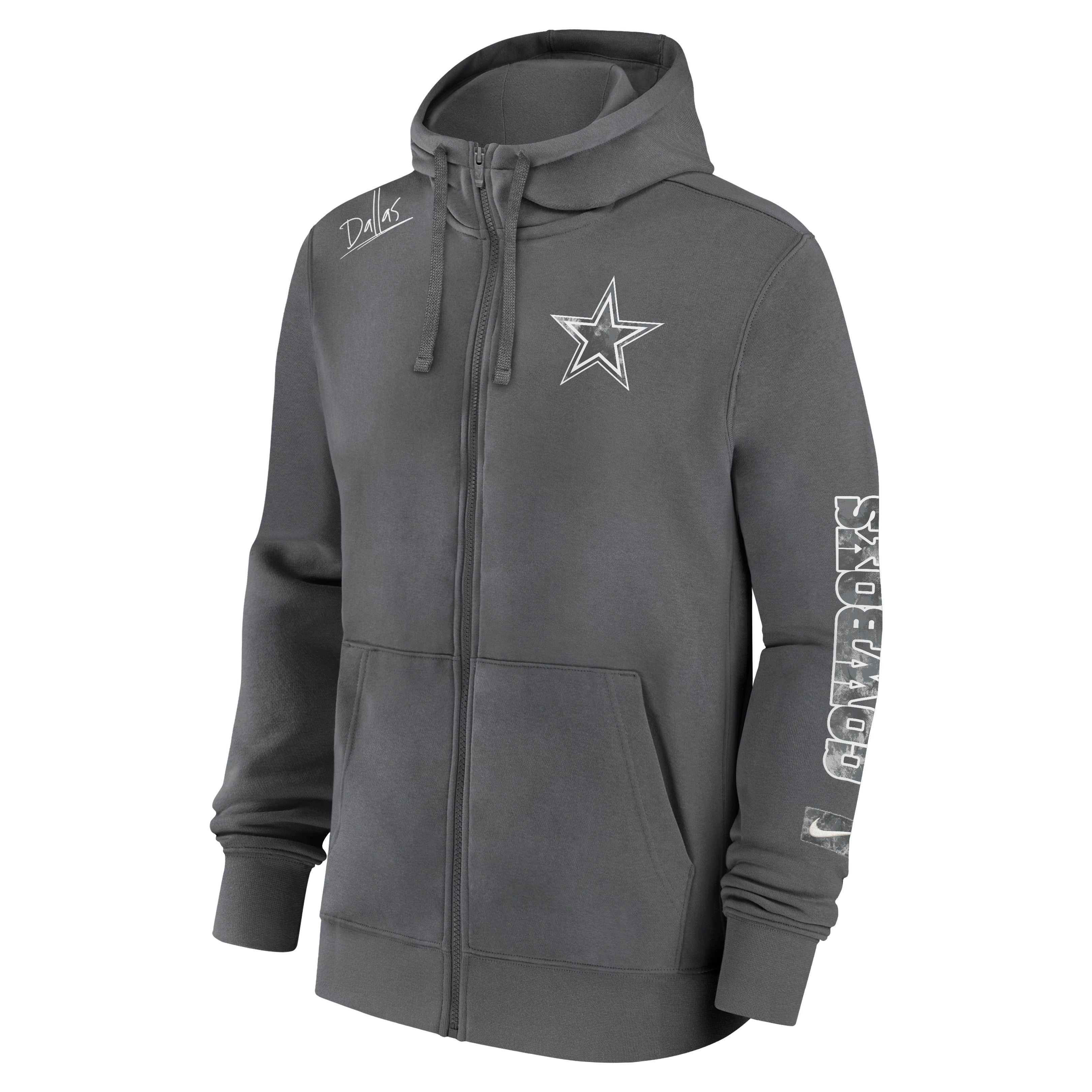 Sudadera Nike Dallas Cowboys  Local Pack Full-Zip Hoodie  Gris Hierro
