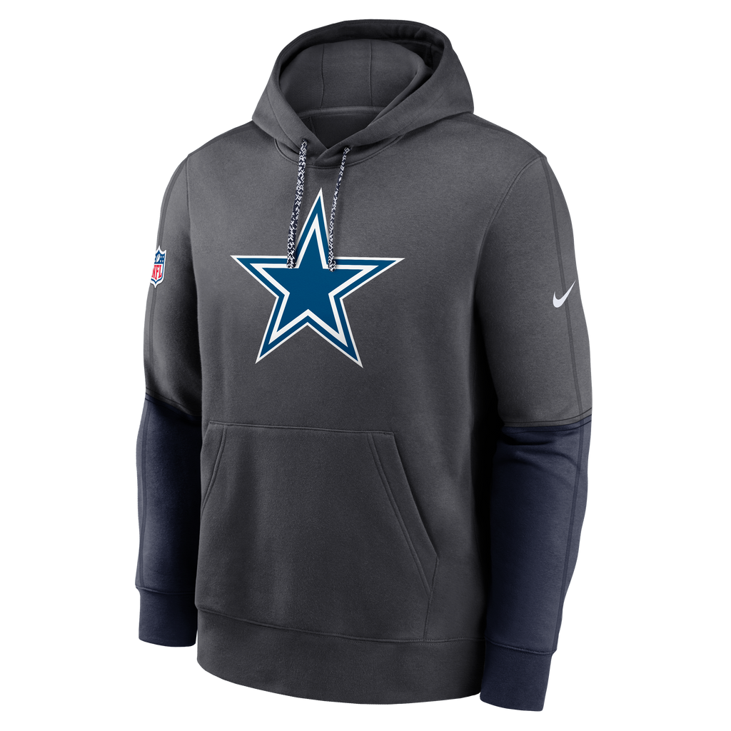 Sudadera Dallas Cowboys Nike Icon Logo Colorblock Hoodie  Gris/Marino