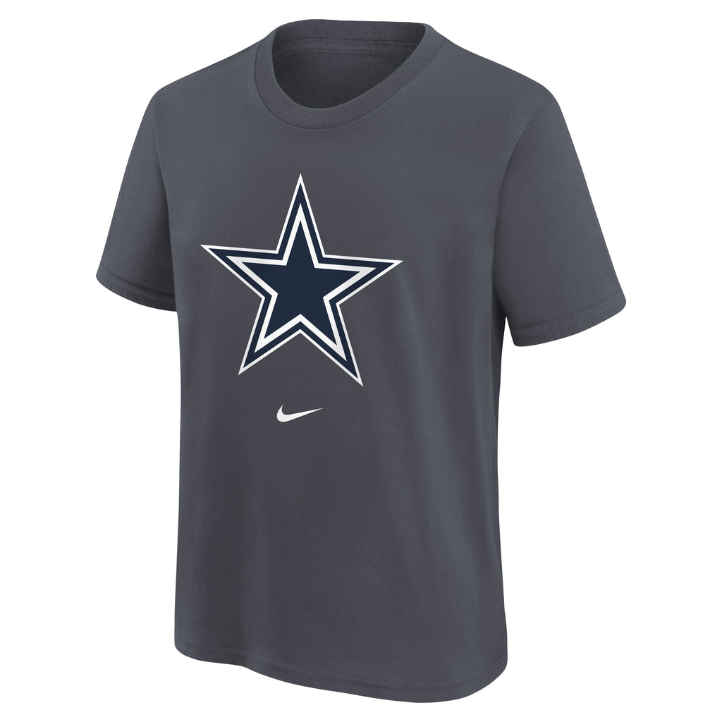 Playera Juvenil Dallas Cowboys Nike Logo Essential  Gris Oscuro