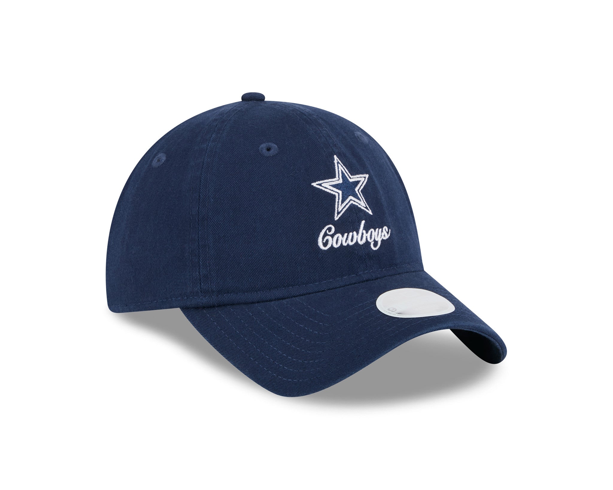 Gorra Dallas Cowboys Mujer New Era 9TWENTY Script Logo Azul Marino