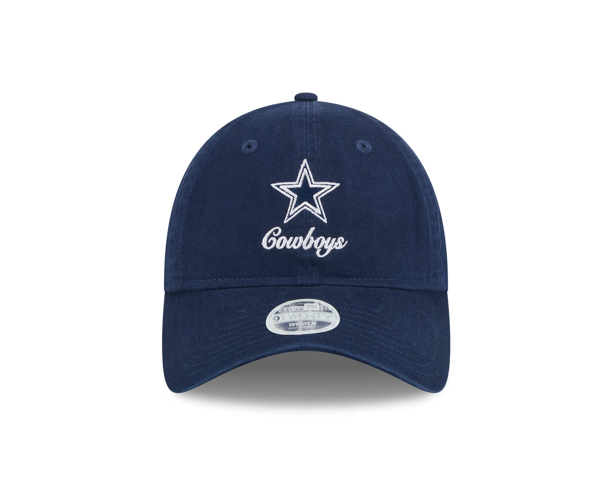 Gorra Dallas Cowboys Mujer New Era 9TWENTY Script Logo Azul Marino