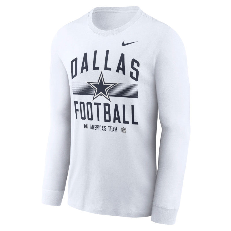 Dallas Cowboys Essential Playera de manga larga Nike Dri-FIT de la NFL para hombre