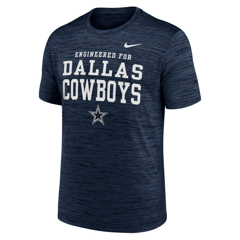 Camiseta Nike azul marino Dallas Cowboys Big & Tall Velocity Performance para hombre