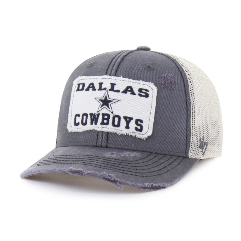 Gorra trucker ajustable «47» para hombre, de los Dallas Cowboys, en color carbón y con efecto desgastado, modelo Egremont