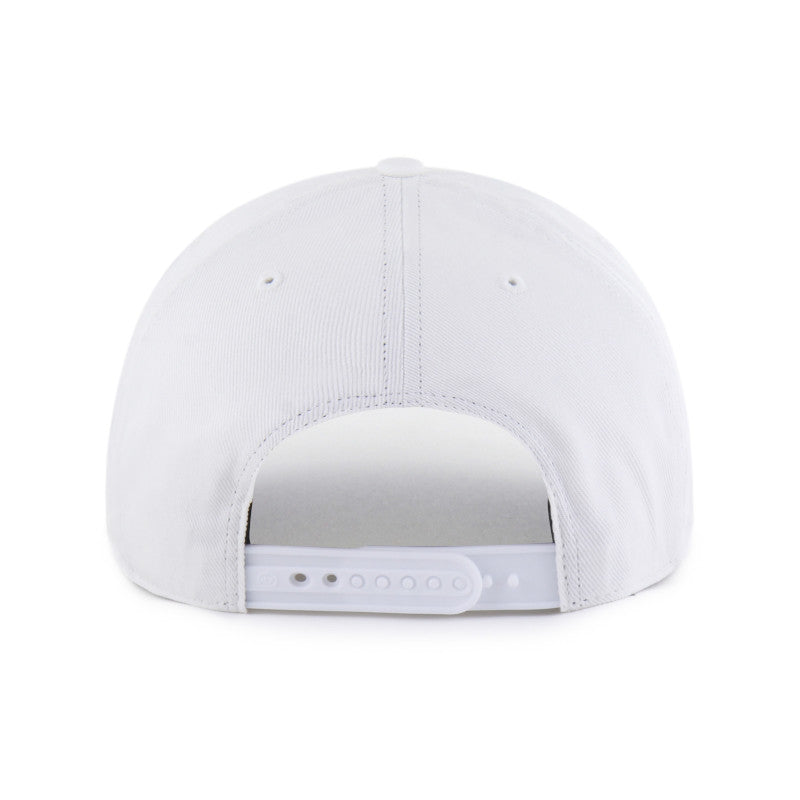 Gorra ajustable para hombre '47 blanca/azul marino de los Dallas Cowboys con diseño de jabble hitch