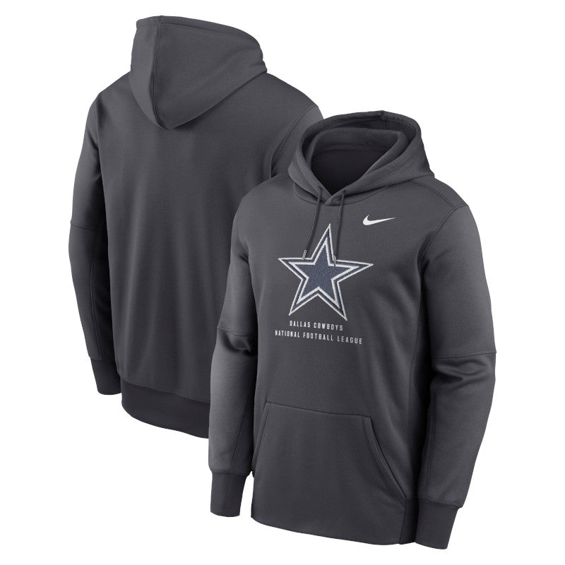Dallas Cowboys Sudadera con gorro sin cierre Nike Therma de la NFL para hombre