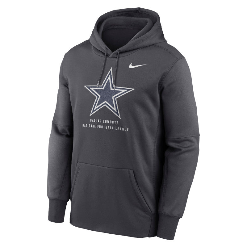 Dallas Cowboys Sudadera con gorro sin cierre Nike Therma de la NFL para hombre