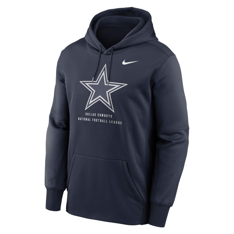 Dallas Cowboys Sudadera con gorro sin cierre Nike Therma de la NFL para hombre