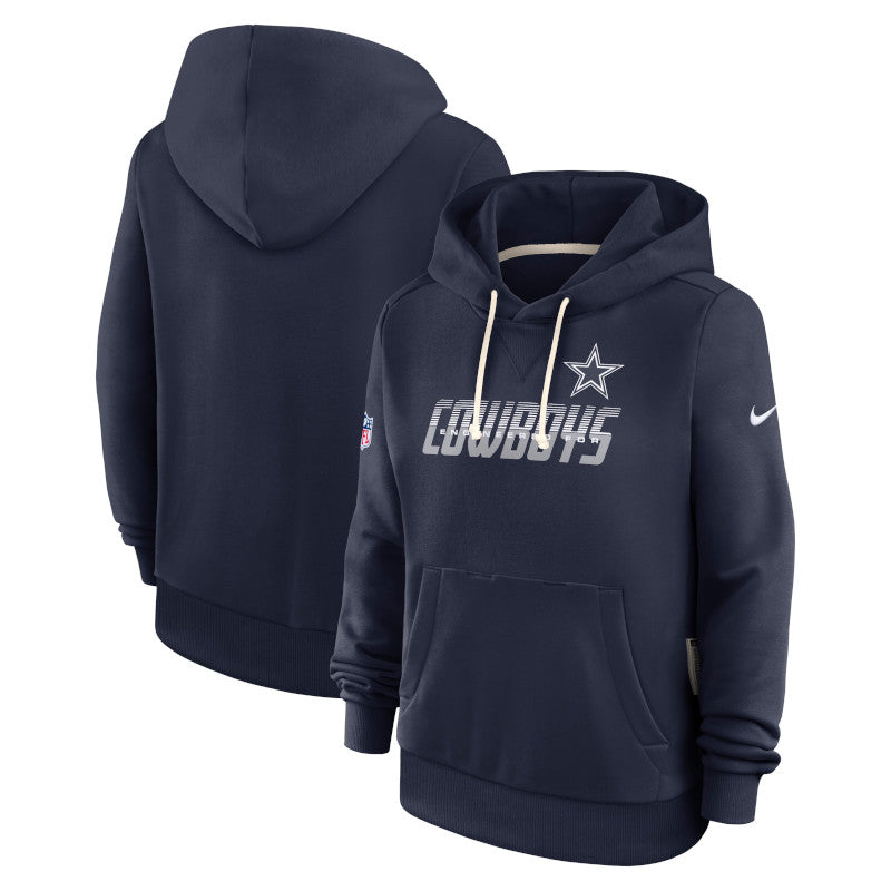 Dallas Cowboys Sideline Standard Issue Sudadera con gorro sin cierre Nike Dri-FIT de la NFL para hombre