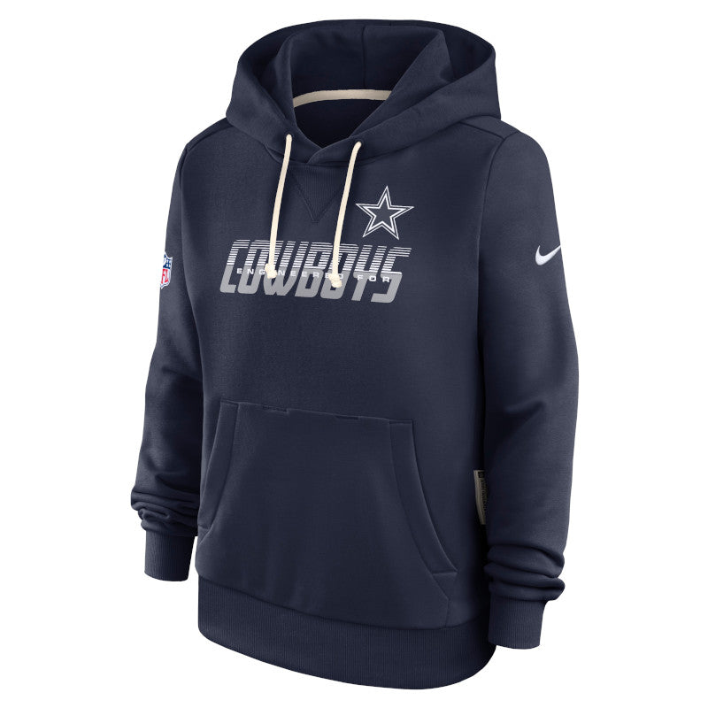 Dallas Cowboys Sideline Standard Issue Sudadera con gorro sin cierre Nike Dri-FIT de la NFL para hombre