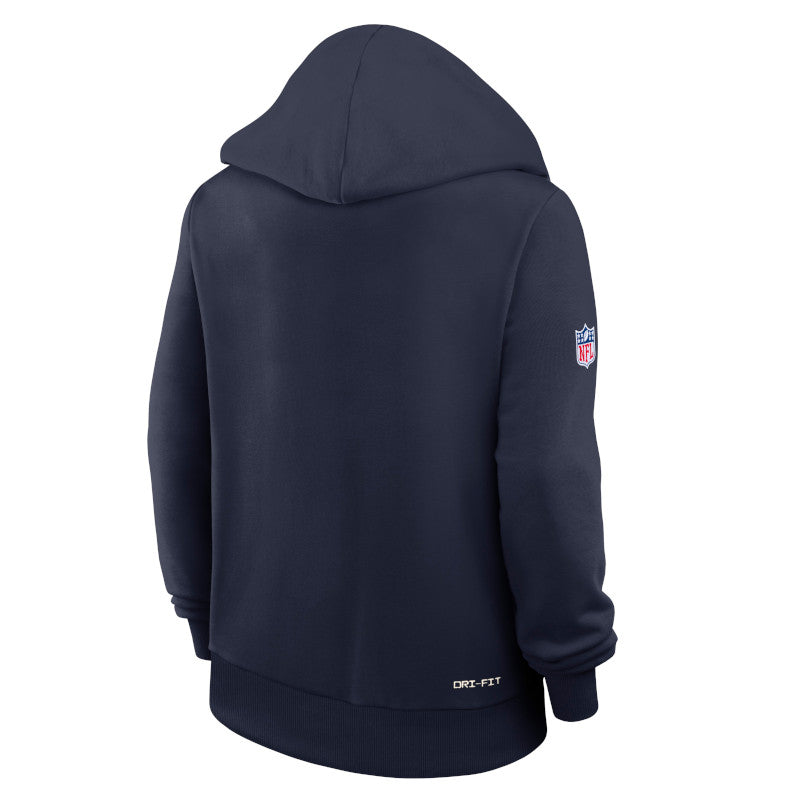 Dallas Cowboys Sideline Standard Issue Sudadera con gorro sin cierre Nike Dri-FIT de la NFL para hombre